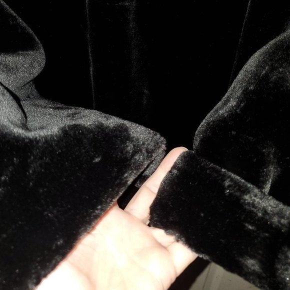 Dennis Basso Lg Blk Plush Faux Fur Jacket Elegant - Picture 4 of 12